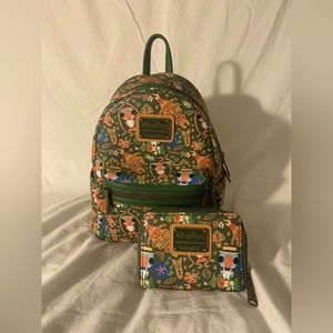 Disney x Loungefly Tiki room limited edition mini backpack and wallet bundle